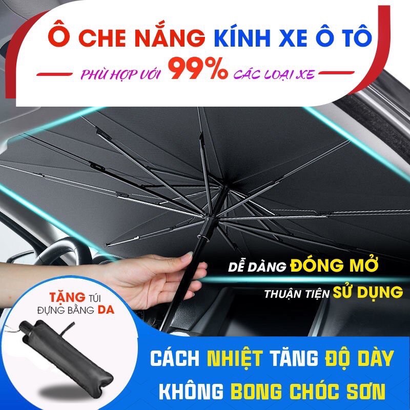 Ô che nắng kính trước xe ô tô - Bảo vệ nội thất ô tô - Dù che nắng kính lái xe hơi- chống tia UV