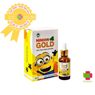 Tinh dầu húng chanh Minion 30ml giải cảm ho, giúp thư giãn, ngủ ngon