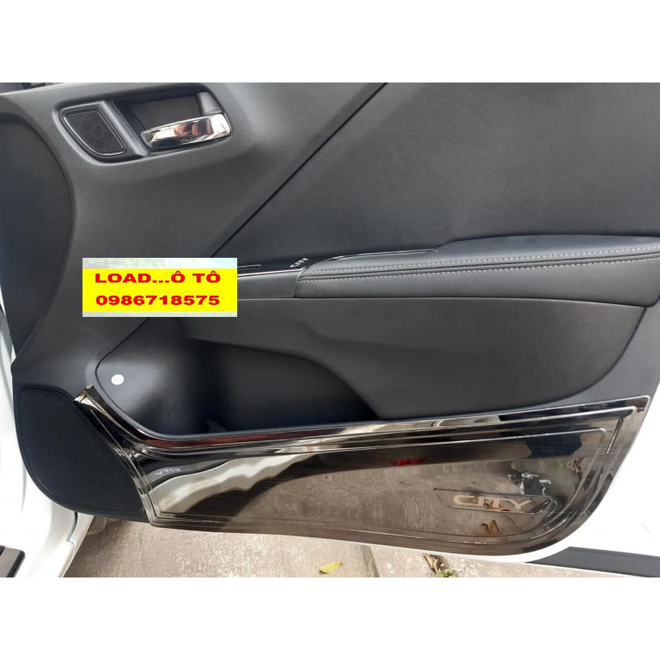 Ốp Tapli Cánh Cửa Và Màng Loa Honda City 2018-2020 Vân Titan Cao Cấp