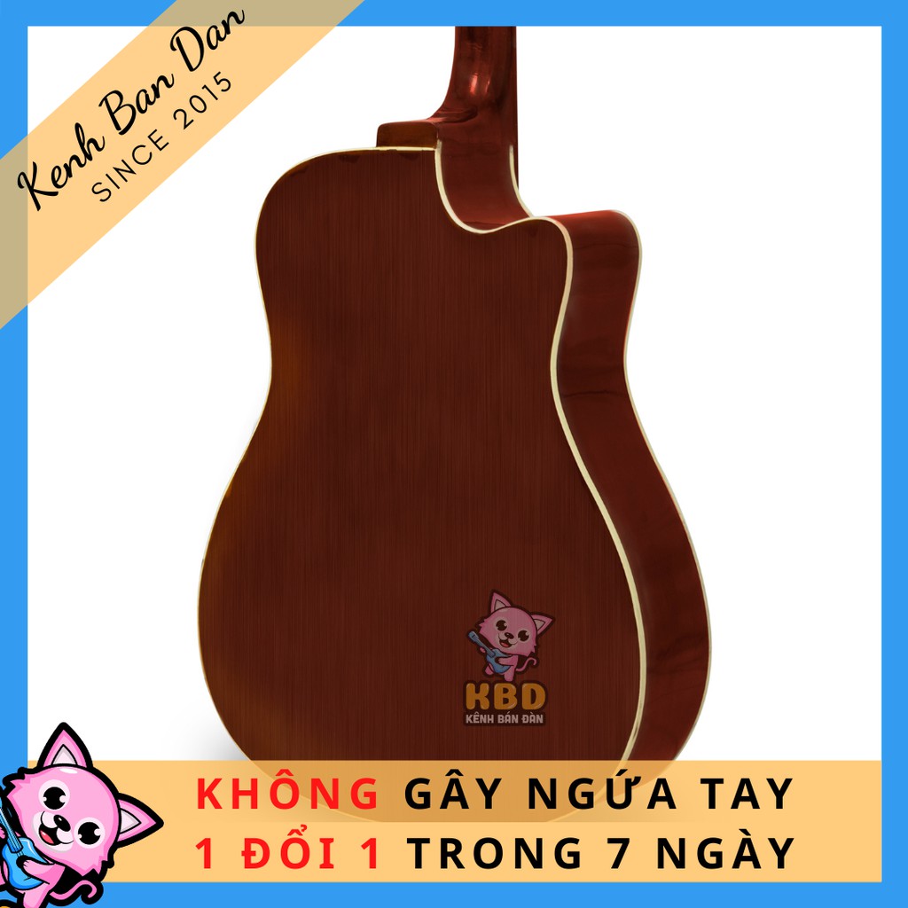 Đàn Guitar Acoustic giá rẻ chất liệu gỗ nhập khẩu cho người mới tập chơi. TẶNG KÈM PHỤ KIỆN