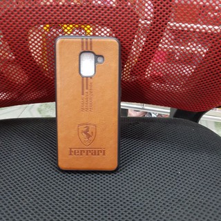 Ốp Samsung A8 2018 dẻo vân da