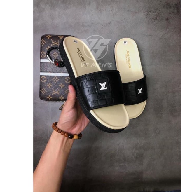 Dép Louis Vuitton nam và nữ quai ngang cao cấp full box