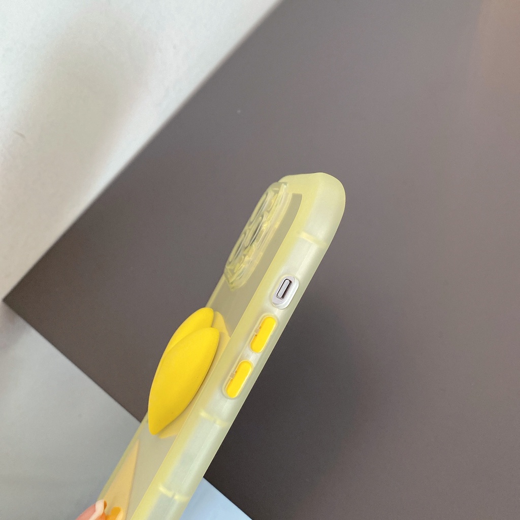 Ốp Điện Thoại Dẻo Trong Suốt Họa Tiết Trái Tim Dễ Thương Kèm Dây Đeo Cho iPhone 11 12 13 Pro Max X XR XS Max