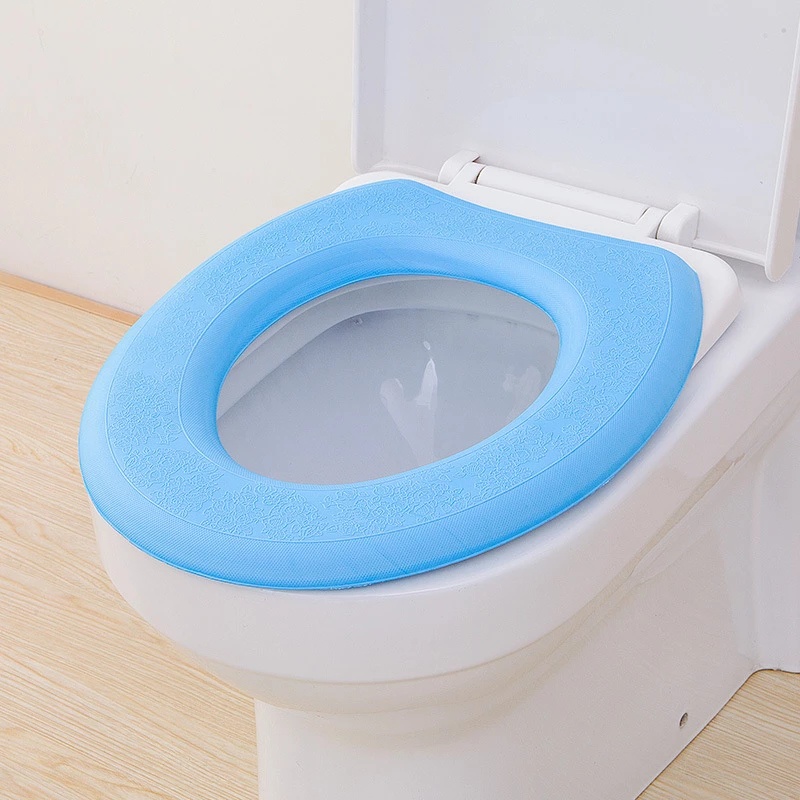 Miếng lót bồn cầu mềm hình chữ O chống nước tiện dụng có thể giặt được