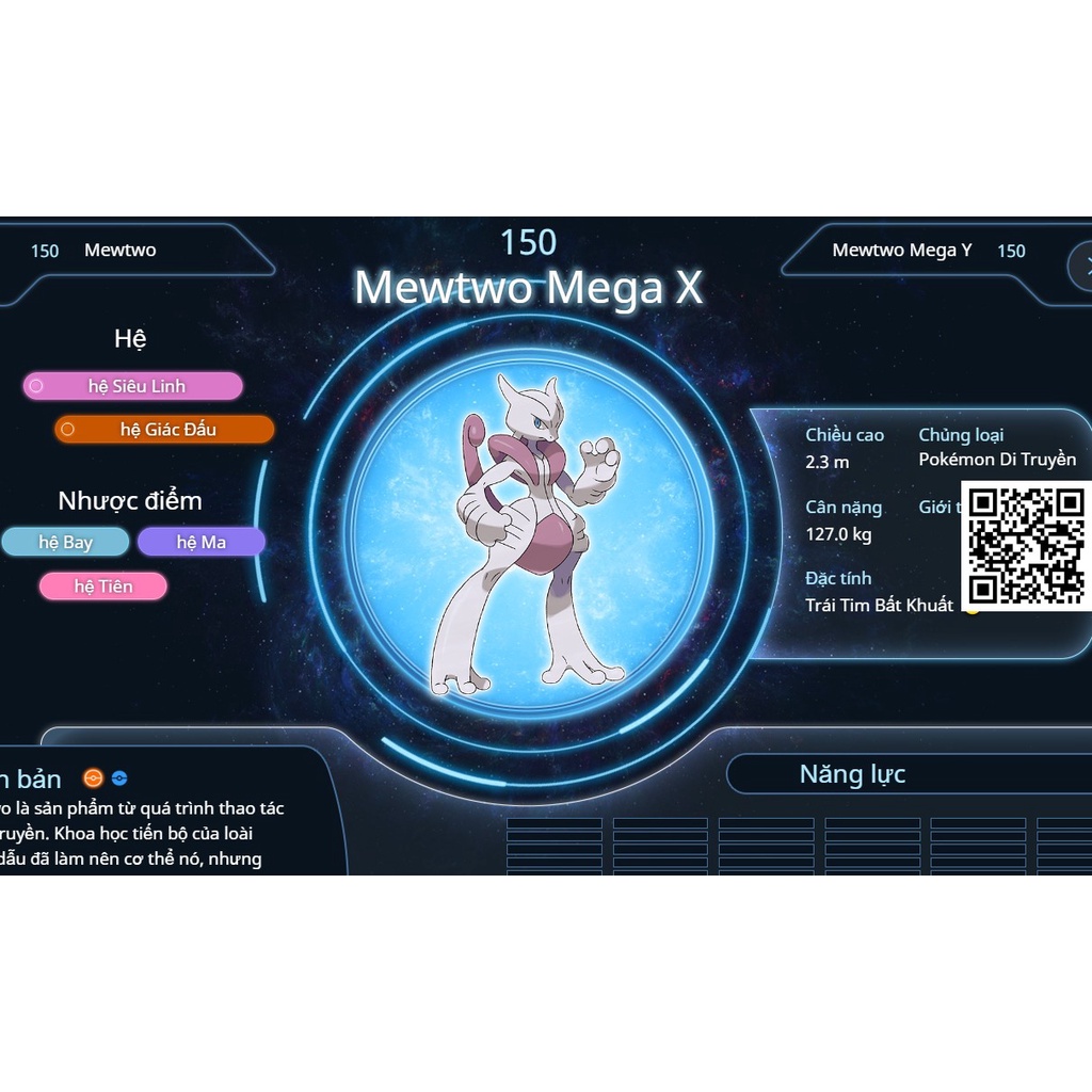 Mô hình Mewtwo huyền thoại tiến hoá Mega X anime Pokemon bửu bối thần kỳ 1700 150 2