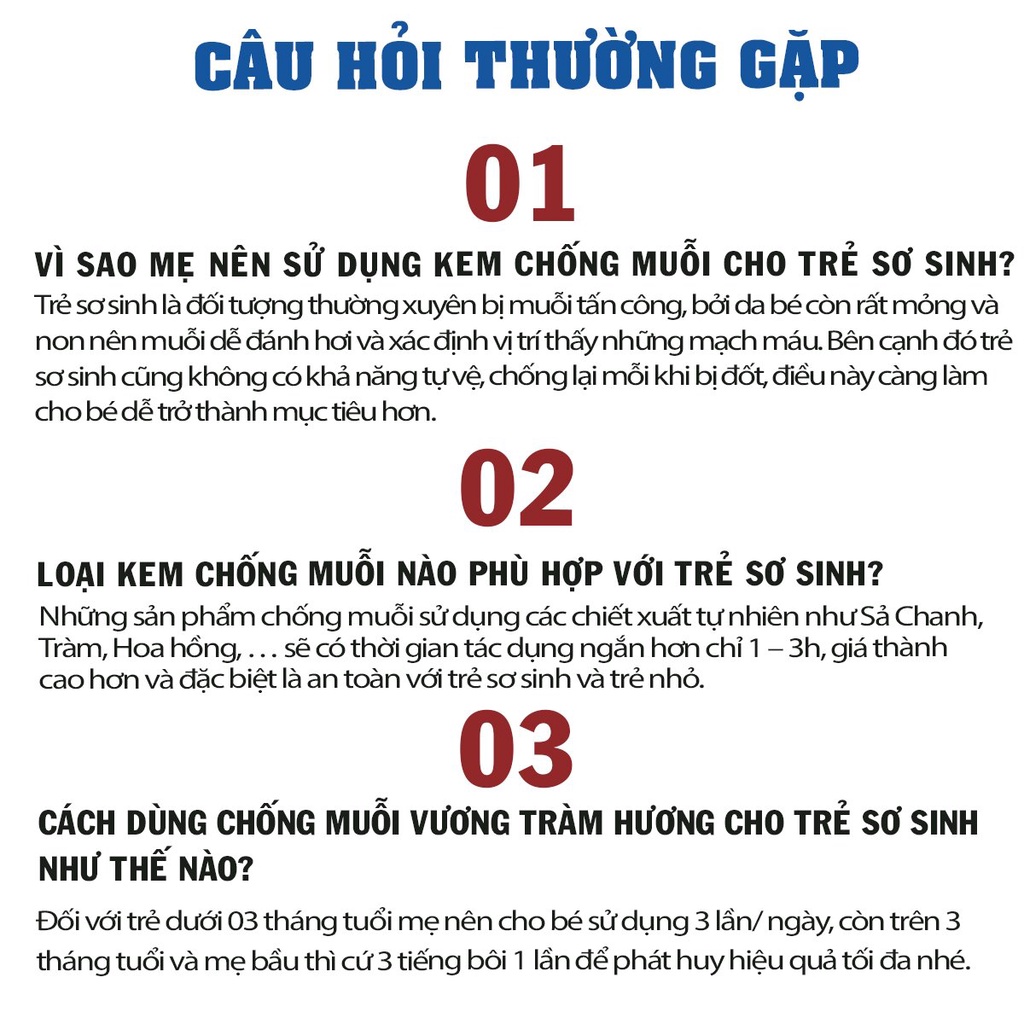 Xịt chống muỗi cho bé Vương Tràm Hương ngăn ngừa muỗi đốt đuổi muỗi hiệu quả (60ml)