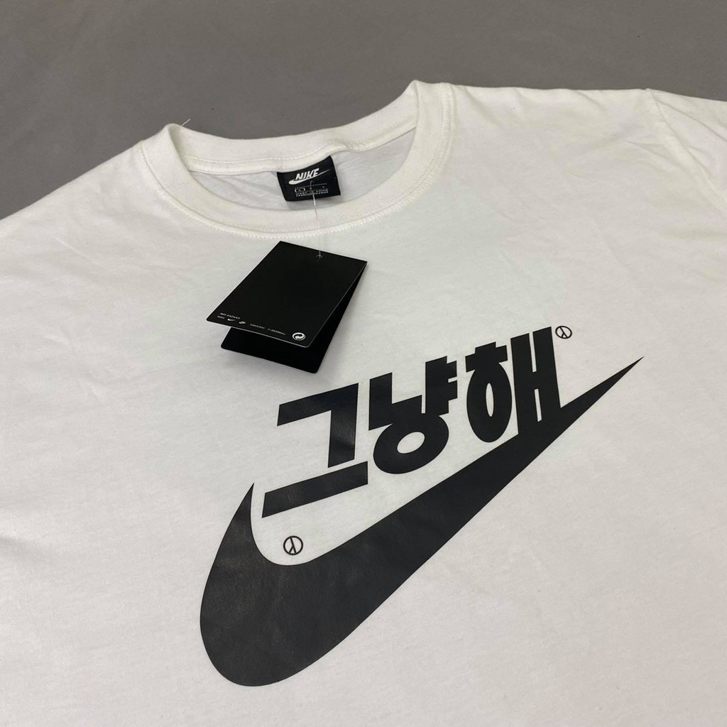 Áo thun nike cotton hoạ tiết hàn quốc chính hãng