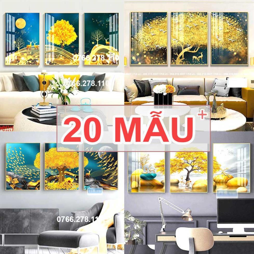 Tranh treo tường, tranh tráng gương, tranh pha lê in UV 3D MIKA, bóng mịn, chống ẩm mốc phai màu mối mọt