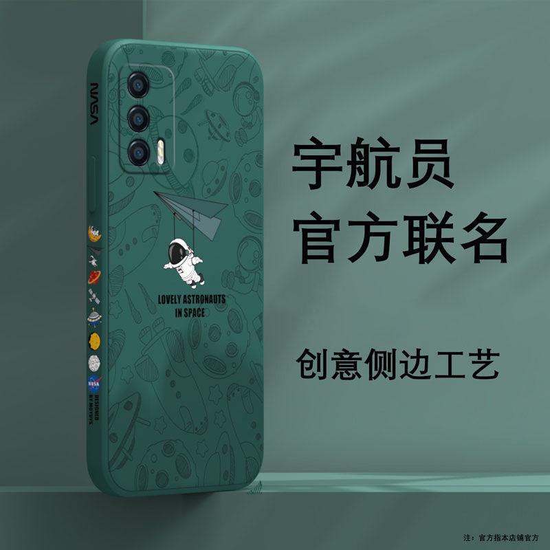 Ốp điện thoại QIANZI họa tiết phi hành gia cho Realme C17 7i Realme C12 C25 Narzo30A Realme5 5i 6i 5S C3 Realme C11 C20
