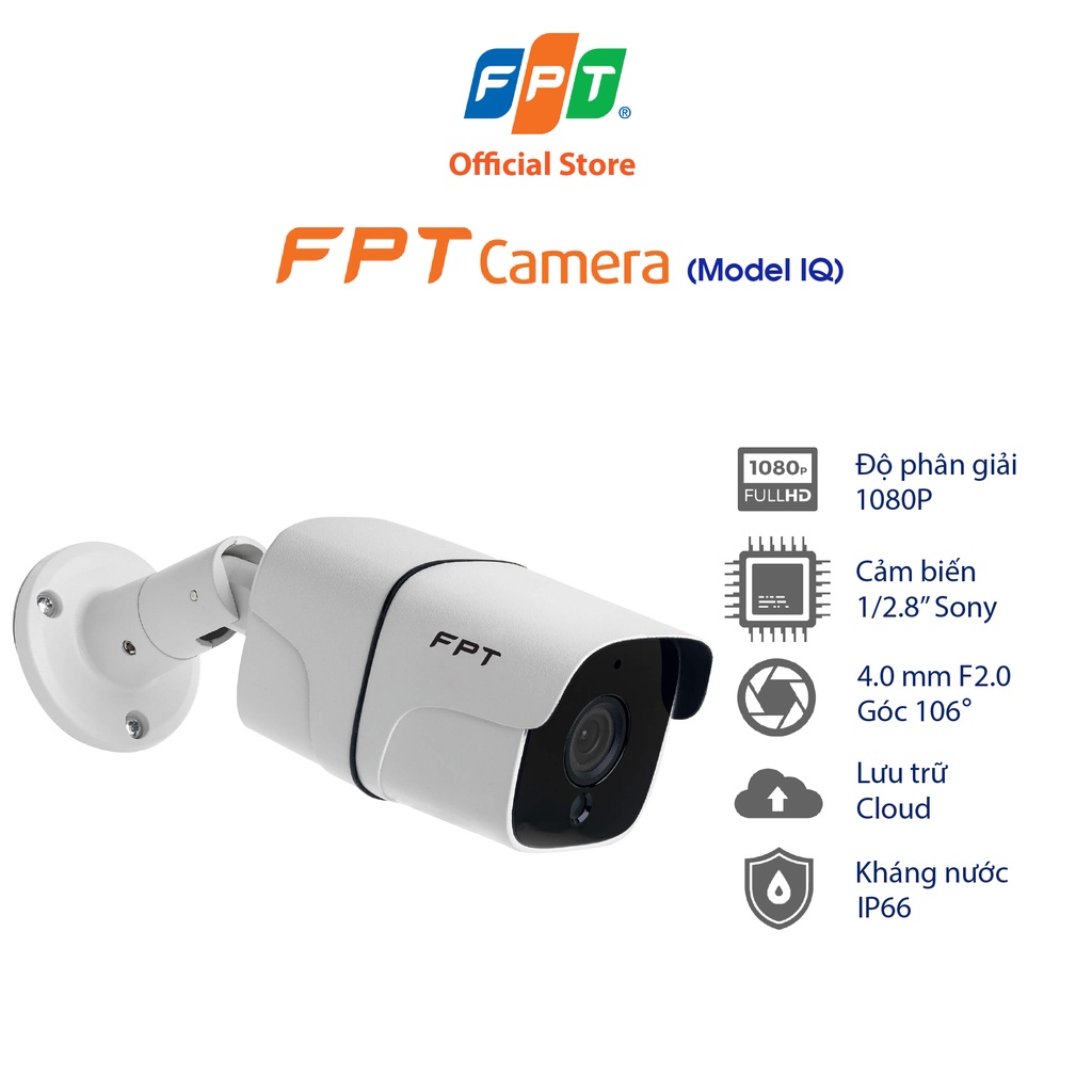 FPT CAMERA - CAMERA IQ CẢNH BÁO GIÁM SÁT AN NINH + Gói CLOUD XEM LẠI 3 NGÀY + KỸ THUẬT LẮP MIỄN PHÍ TẠI HCM + QUÀ TẶNG | BigBuy360 - bigbuy360.vn