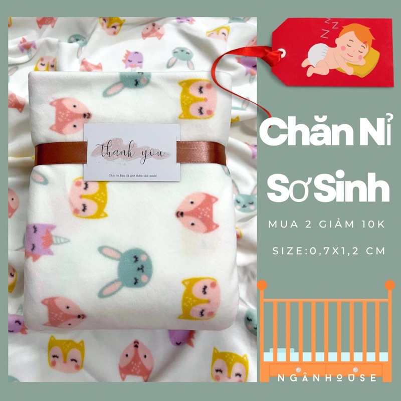 CHĂN NỈ/MỀN NỈ Sơ Sinh &amp; Trẻ Nhỏ Thái Lan-Chăn Mền Cho Bé