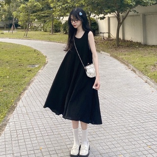 { Đọc kĩ mô tả} Váy yếm đồng phục màu đen