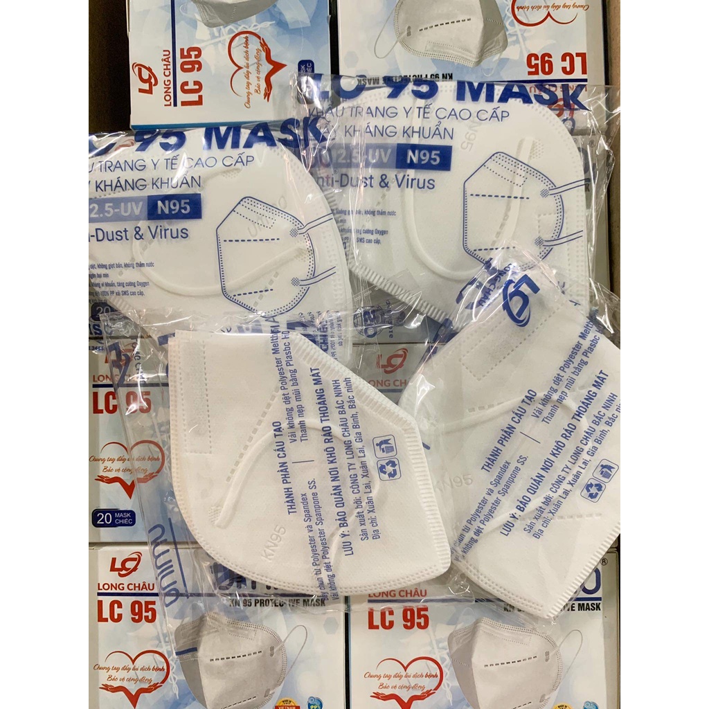 Khẩu trang N95 & KN95 Có Van Thở - Hộp 50 Cái Khẩu Trang Y Tế n95 kn95 5 lớp kháng khuẩn (Chuẩn BFE ≥95%) | BigBuy360 - bigbuy360.vn