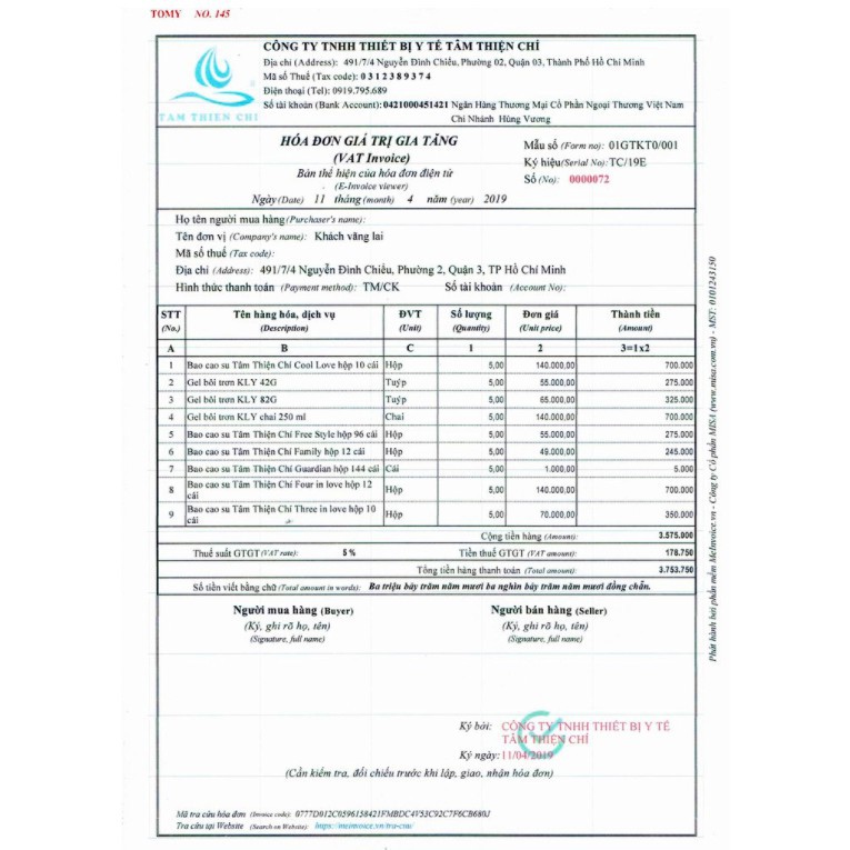 [BCS] [ DEAL 1K ]  Bao cao su tâm thiện chí mỏng trơn 1 cái