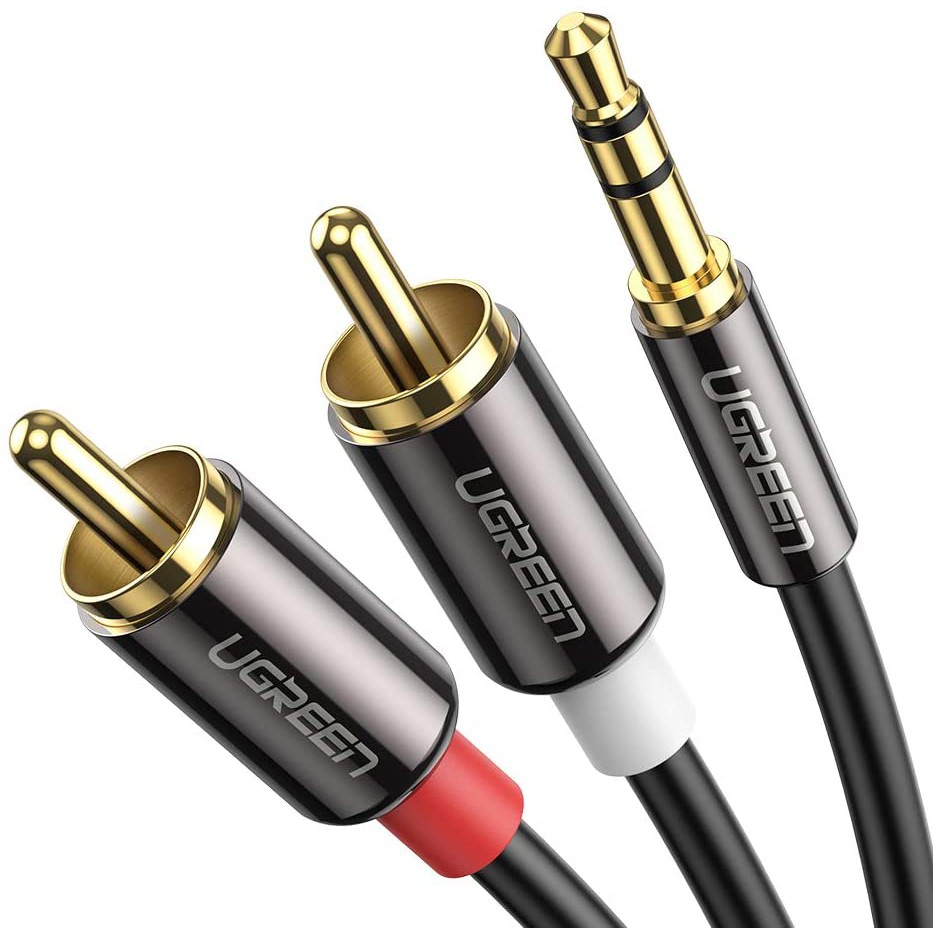 Dây Audio 3.5mm ra 2 đầu RCA (Hoa sen) UGREEN AV116 - Hàng chính hãng