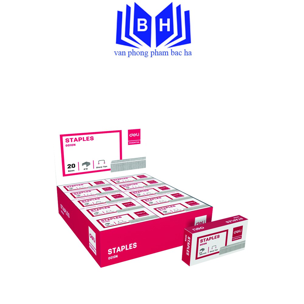 Ghim Dập Deli E0010N Đạn Ghim 10 Bóng Đẹp Dùng Để Bấm Kẹp Tài Liệu Cho Văn Phòng Học Sinh Cửa Hàng
