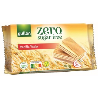 Bánh Xốp Ăn Kiêng không đường Gullon Barquilloss De Vainilla 180g (Dành cho người ăn kiêng, tiểu đường,)