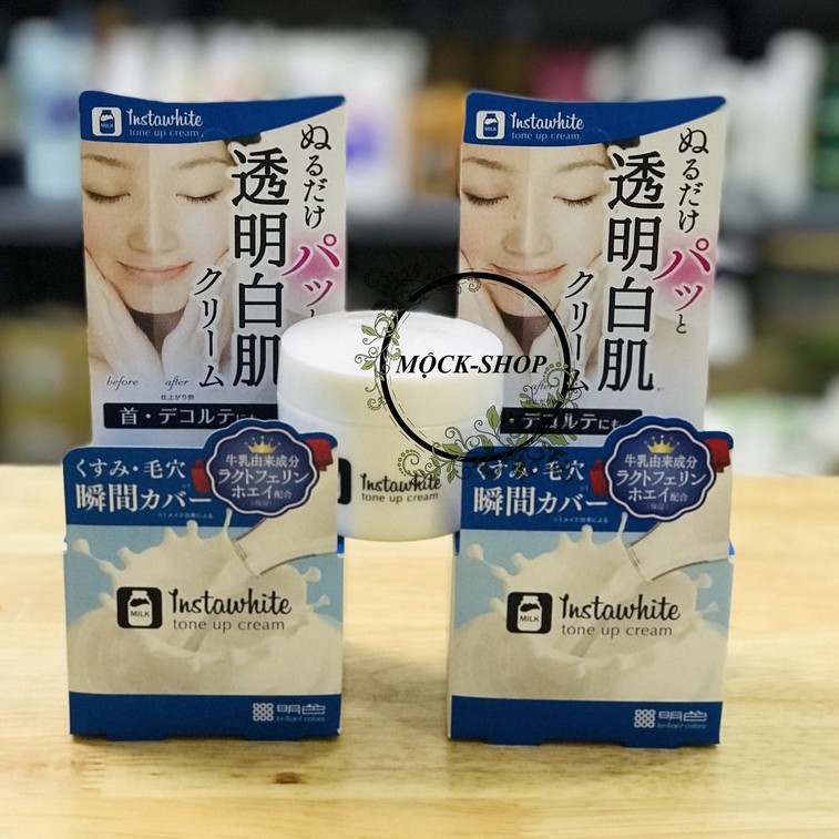 (sẵn)Kem dưỡng make up trắng da Instawhite Tone Up Cream Meishoku Nhật Bản