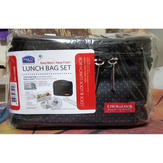 Bộ hộp cơm Lock&Lock kèm thìa dĩa HPL752DB
