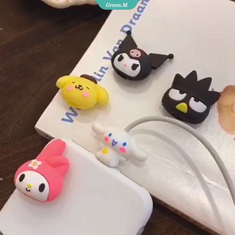 Dây Cáp Dữ Liệu Bảo Vệ Cáp Dữ Liệu Phủ Lông Hình Cinnamoroll My Melody Kuromi Sanrio Đáng Yêu Làm Quà Tặng Sinh Nhật Cho Bé Gái [GM]