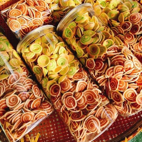 Bánh tai heo nhí mix 3 vị lon 330g bánh giòn rụm thơm ngon _ trathaomocsi