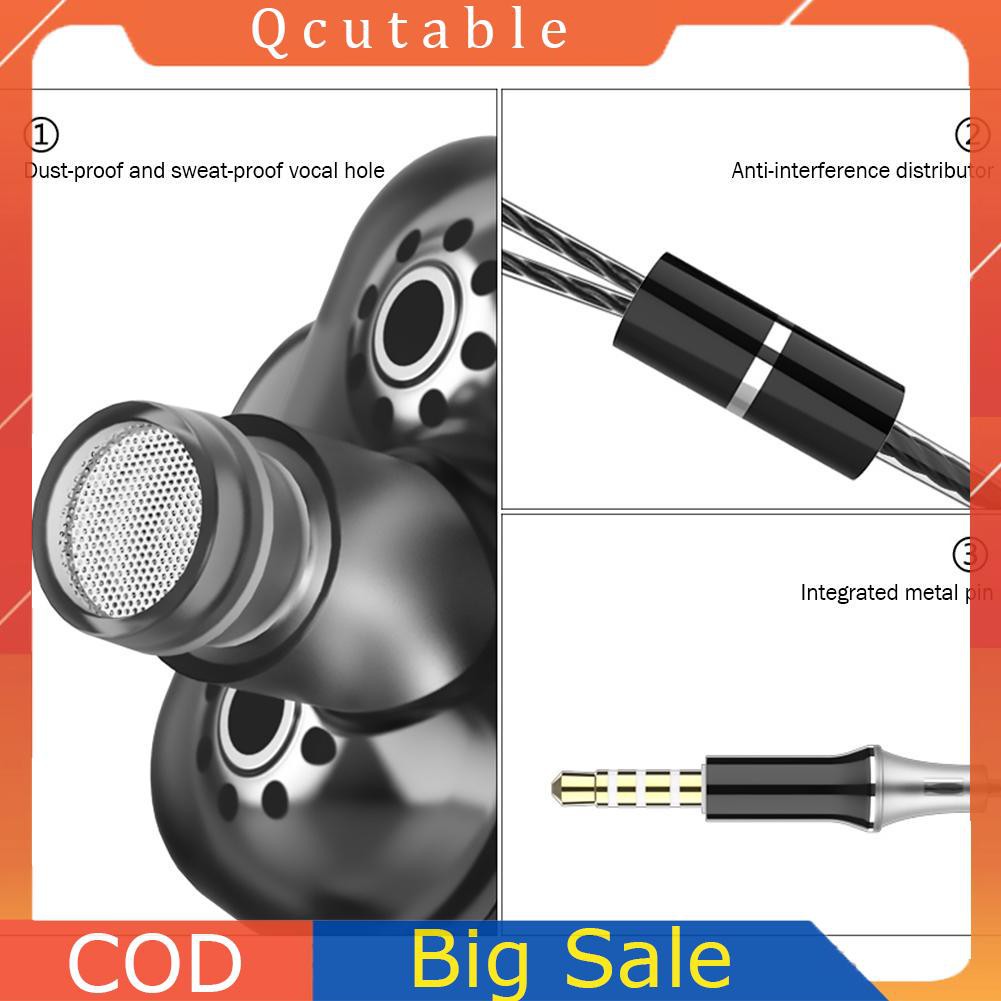 Tai Nghe Nhét Tai A4 Jack 3.5mm Có Micro Và Nút Điều Chỉnh Âm Lượng