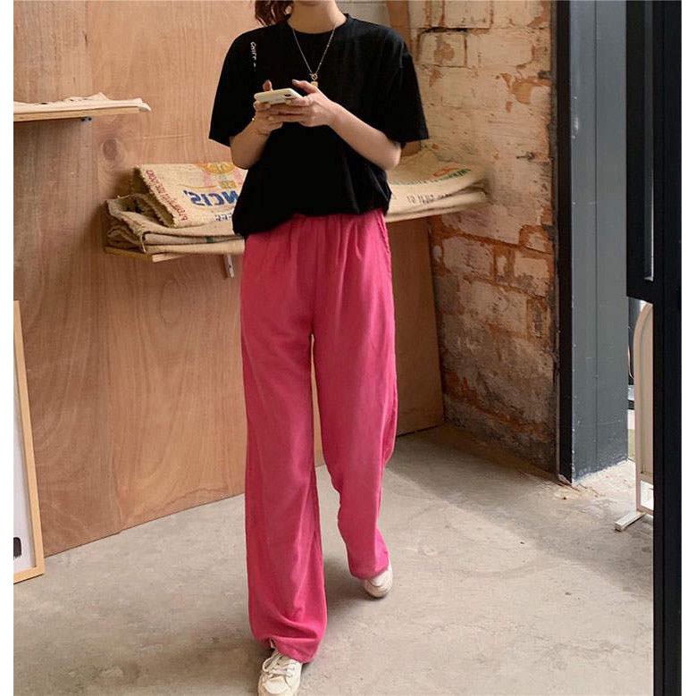 Quần nỉ hồng Pinky Pant