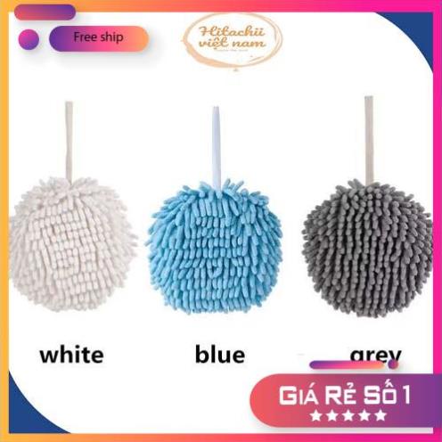 Quả bông lau tay treo tường vải lông và chenille mềm mại thấm hút tốt nhiều màu tùy chọn sáng tạo cho nhà tắm/nhà bếp