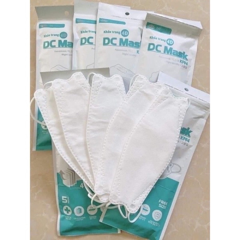 SET 50 CHIẾC KHẨU TRANG KF94 4D DC MASK CÓ LOGO | BigBuy360 - bigbuy360.vn