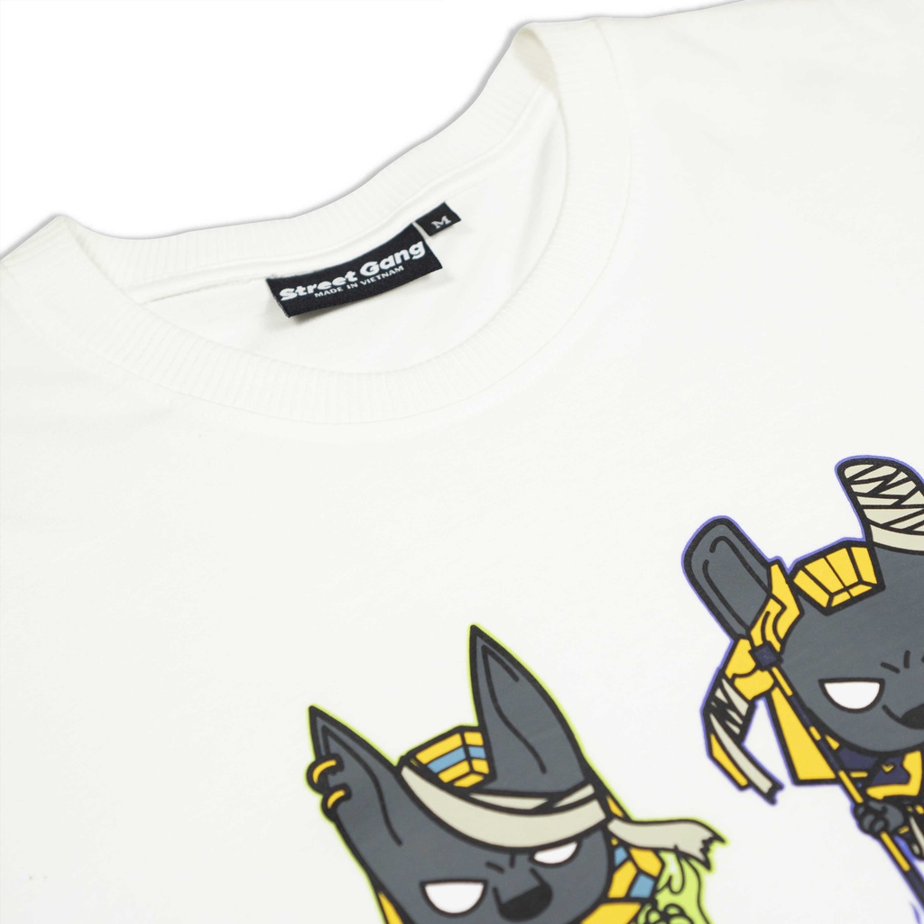 Áo thun Thần chibi - Trắng - Street Gang