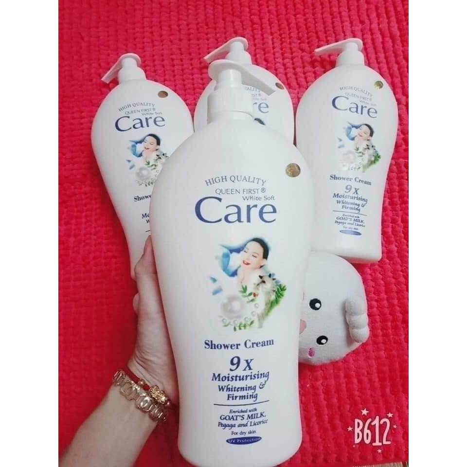 Sữa Tắm Dê White Care 9x siêu dưỡng ẩm- chai 1,2 lít