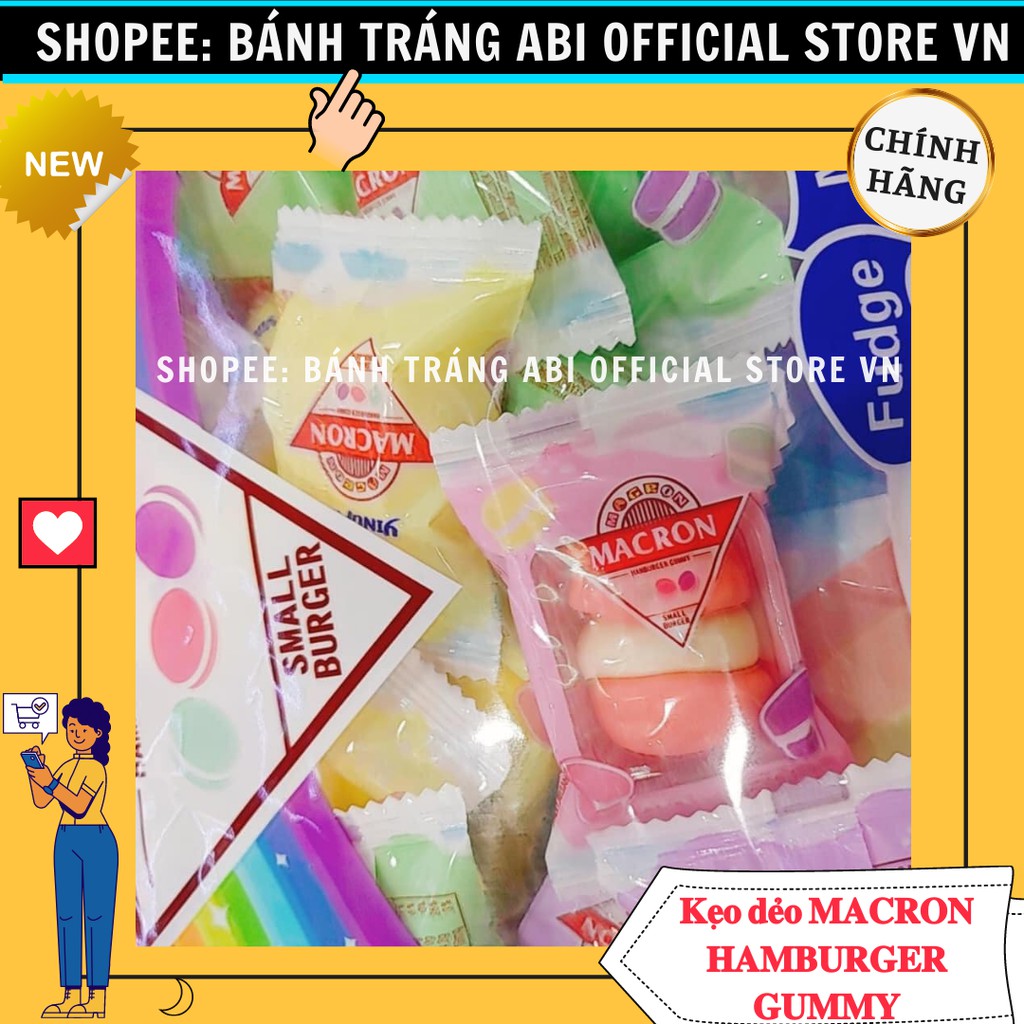 KẸO DẺO MACRON HAMBURGER GUMMY YingPai 300g