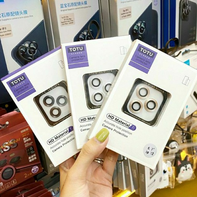 Dán bảo vệ từng mắt camera IPhone 13 pro max/13/13 pro/ 12,12 Pro Max,12 Mini chính hãng TOTU cao cấp