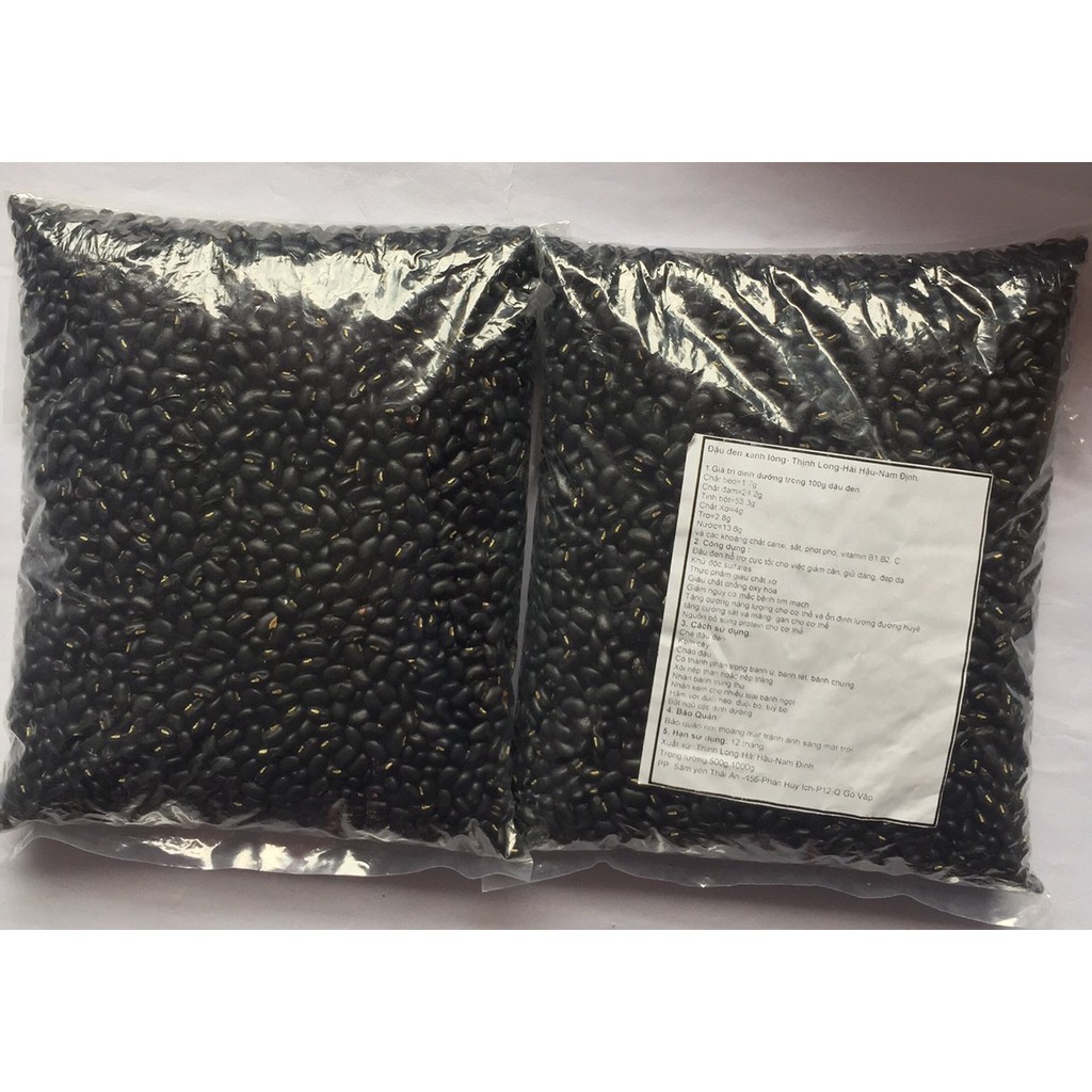 Đậu đen xanh lòng 1 kg, đỗ đen xanh lòng, đậu đen sạch, đỗ đen, đậu đen rang, đậu đen Hải Hậu, PP Sâm Yến 3A