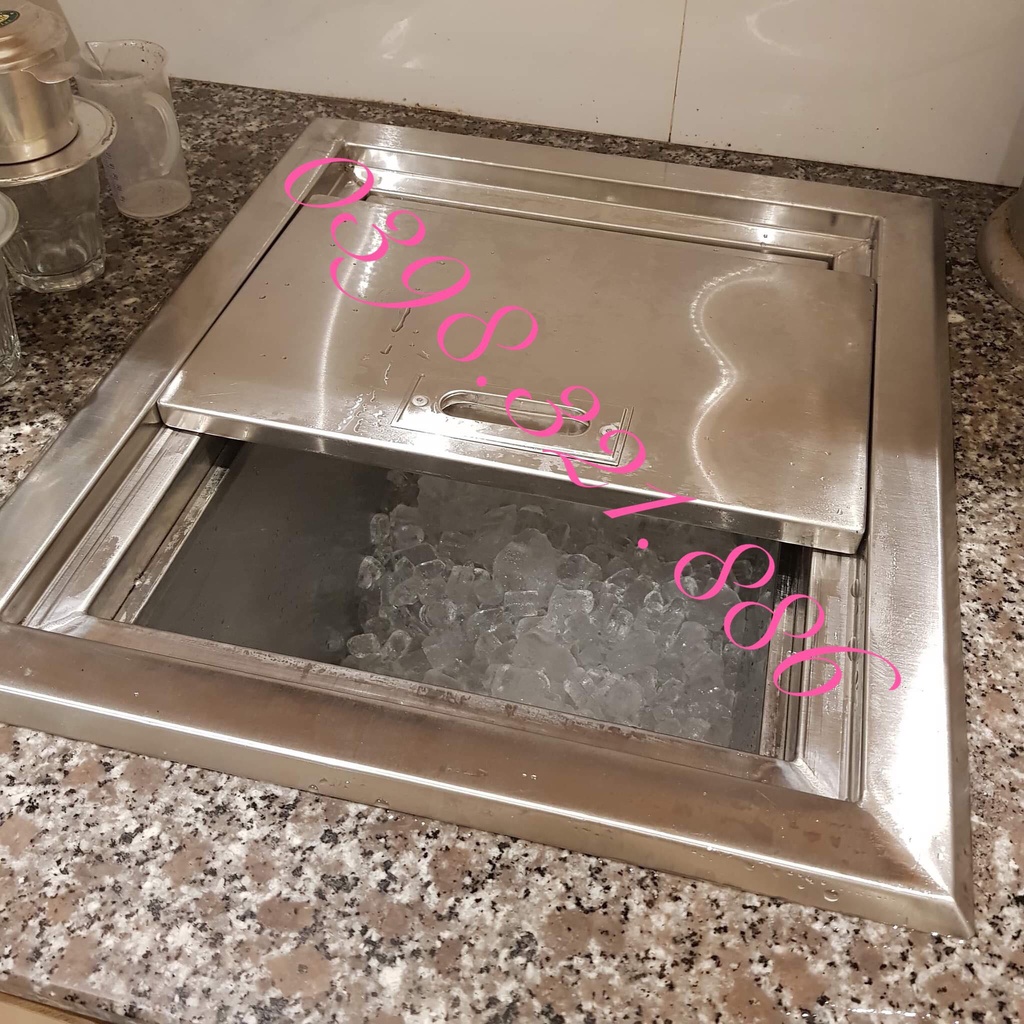 Thùng đá cao cấp Inox 304 âm quầy Bar