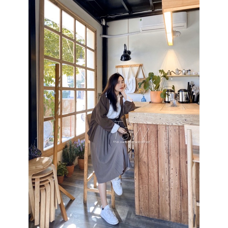 Chân váy xoè dài xếp ly | BigBuy360 - bigbuy360.vn