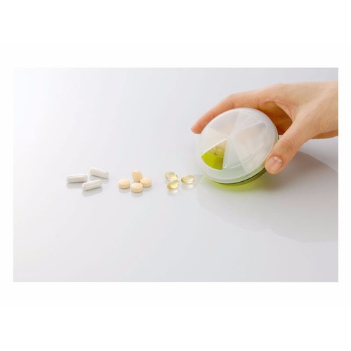 Hộp đựng thuốc loại tròn bằng nhựa chia ngăn tiện lợi - Nhật Bản