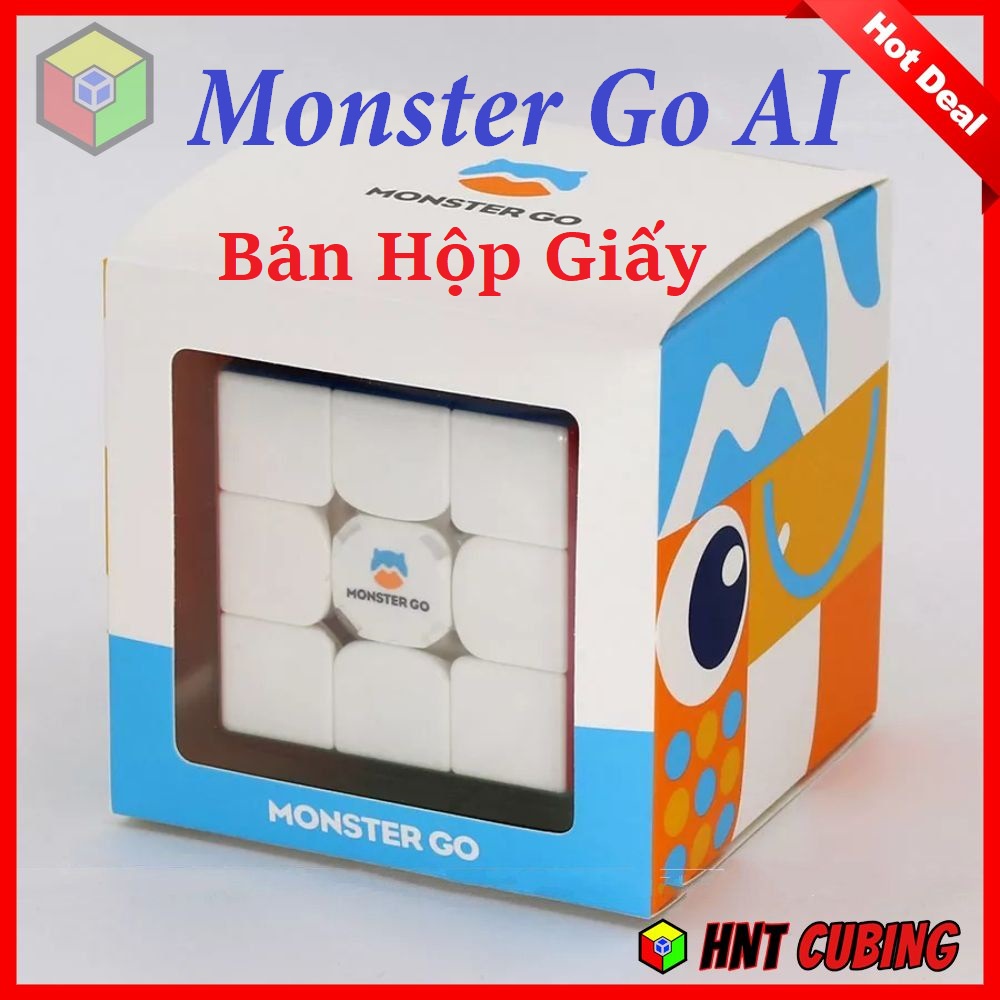 Rubik 3x3 Monster Go AI Smart Cube Bluetooth - Kết Nối với Điện Thoại | HNT Cubing