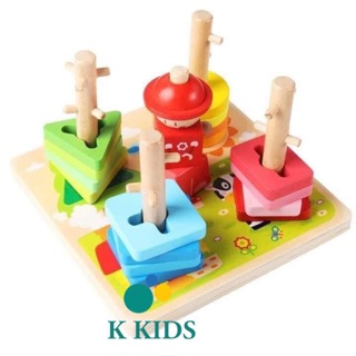 Bộ luyện tay luồn cọc gỗ cao cấp