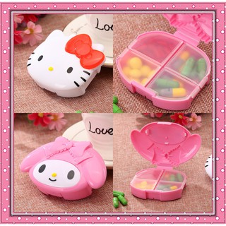 Hộp đựng thuốc mini hình nhân vật Hello Kitty