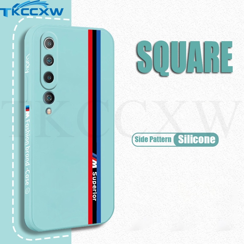 Ốp Điện Thoại Silicon Mềm Hình Vuông Bảo Vệ Camera Cho Xiaomi Mi 10S Note 10 10T Pro 10 Lite 10 Ultra 10i