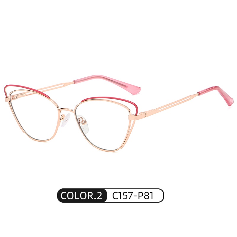 ZEliN Mắt kính  thời trang gọng mắt mèo phong cách Âu Mỹ chống ánh sáng xanh dành cho nữ WH551