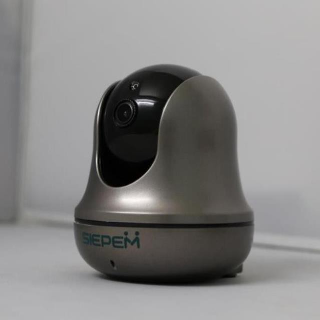 Camera IP Wifi SIEPEM S6812 Plus hỗ trợ FullHD 1080P - độ phân giải 2.0MP (Xám đen) + Kèm thẻ NTC U3 4K 32GB