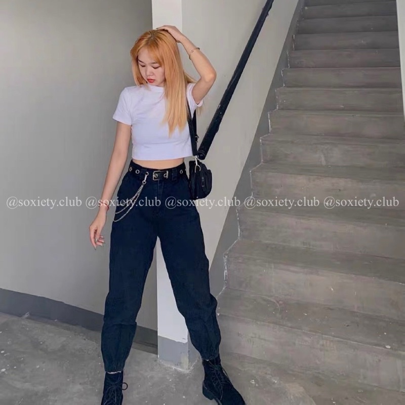 [HÌNH THẬT] Áo thun croptop gân basic A27 | BigBuy360 - bigbuy360.vn