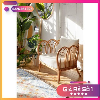 [Giá Xưởng] ghế sofa mây vòng đơn trang trí phòng khách, khách sạn, quán cafe, homestay
