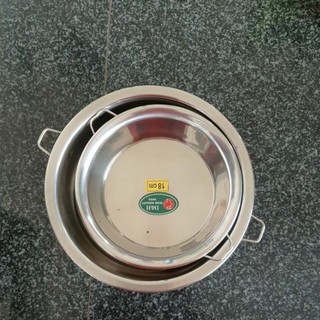 Khuôn inox tròn đế liền làm bánh ngọt