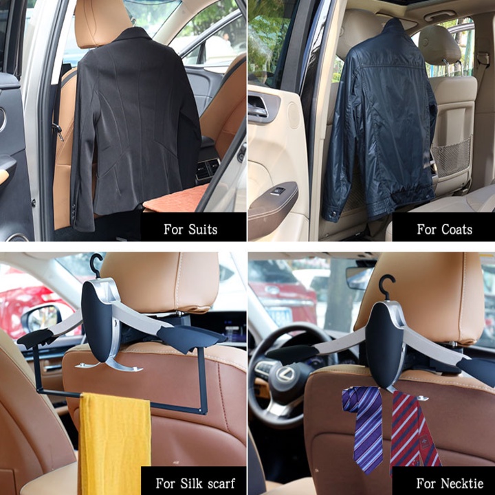 Móc treo quần áo gấp gọn trên ô tô cao cấp Joyart JY-187 - Treo sau ghế ô tô