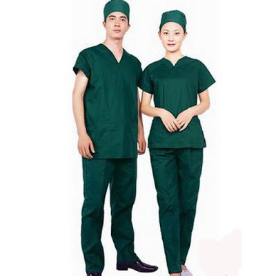 Bộ quần áo phẫu thuật viên thẫm mỹ viện bệnh viện