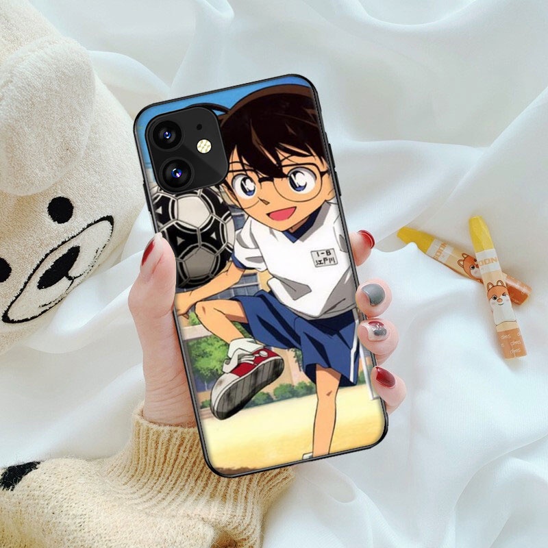 Ốp điện thoại silicon tpu mềm in hình thám tử conan thích hợp cho iphone 5 5s 6 6s 7 8 plus x xs xr xs max 11