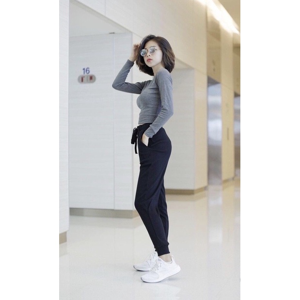 Quần jogger len tăm bo gấu sang chảnh Thời Trang Giá Xưởng Official